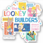 Sticker BUGS BUNNY BUILDERS™| The Looney Builders Collage (Devant)