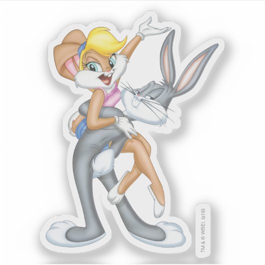 Sticker BUGS BUNNY™ et Lola Bunny (Devant)
