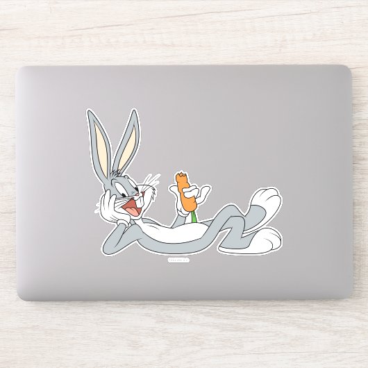 Sticker BUGS BUNNY™ Lying Down Eating Carrot (Ordinateur)