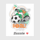 Sticker BUGS BUNNY™ Soccer objectif (Feuille)