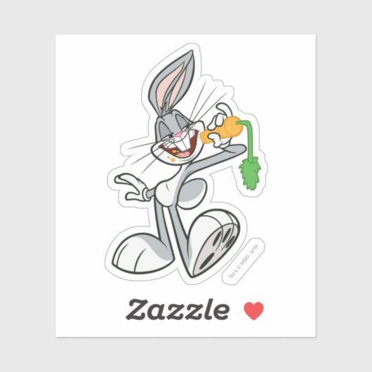 Sticker BUGS BUNNY™ With Carrot (Feuille)
