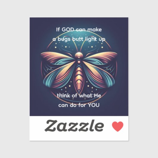 Sticker Bugs Butt Light Up Firefly Lightning bug (Feuille)