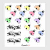 Sticker Bugs de couleurs multiples (Feuille)