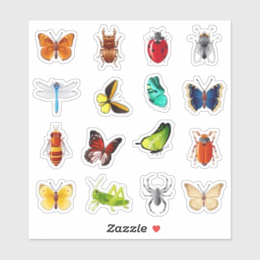 Sticker Bugs et scrapbook papillon (Feuille)