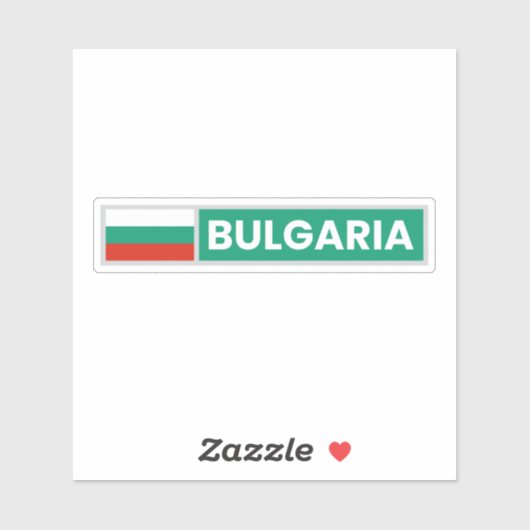 Sticker Bulgaria National Flag (Feuille)