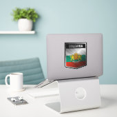 Sticker Bulgarie (Ordinateur portable sur le bureau)