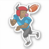 Sticker Bull dans le football (Devant)