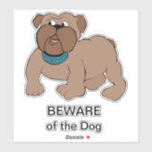 Sticker Bull Dog (Feuille)