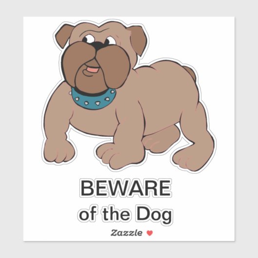 Sticker Bull Dog (Feuille)