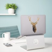 Sticker Bull Elk Head animal nature faune art (Ordinateur portable sur le bureau)