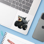 Sticker Bull Shark Monster Truck  (Ordinateur portable avec iPhone)