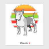 Sticker Bull Terrier (Feuille)