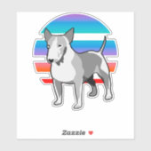 Sticker Bull Terrier (Feuille)