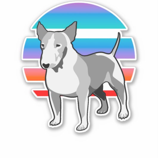 Sticker Bull Terrier (Devant)