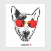 Sticker Bull Terrier (Feuille)