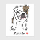 Sticker bulldog (Feuille)