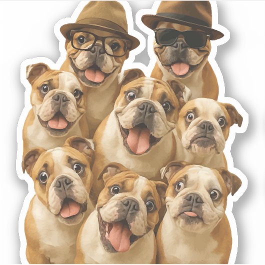 Sticker Bulldog (Devant)