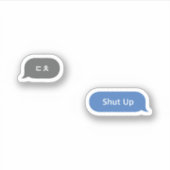 Sticker Bulle Conversation d'argot coréenne ㄷ ㅊ (Devant)