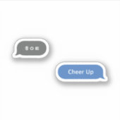 Sticker Bulle Conversation d'argot coréenne ㅎ ㅇ ㅌ (Devant)