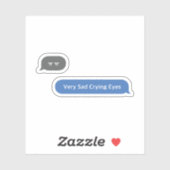 Sticker Bulle Conversation d'argot coréenne ㅠ ㅠ (Feuille)