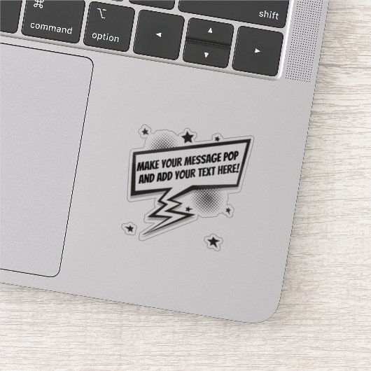 Sticker Bulle de dialogue de style de bande dessinée amusa (Détail)