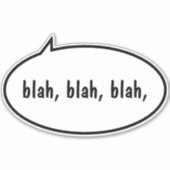 Sticker Bulle de dialogue personnalisée (Devant)