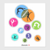 Sticker Bulle de gymnastique (Feuille)