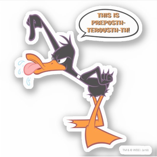 Sticker Bulle vocale DAFFY DUCK™ (Devant)