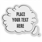 Sticker Bulle vocale de texte personnalisée (Devant)