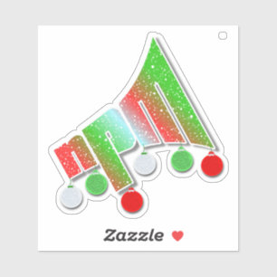 Sticker Bulles du logo de Noël du MNP