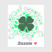 Sticker Bulles shamrocks (Feuille)