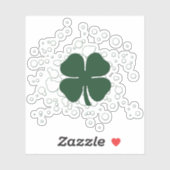 Sticker Bulles shamrocks (Feuille)