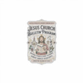 Sticker Bulletin de l'église de Jésus Programme Bulletin d (Devant)