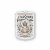 Sticker Bulletin de l'église de Jésus Programme Bulletin d (Devant)