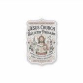 Sticker Bulletin de l'église de Jésus Programme Bulletin d (Devant)
