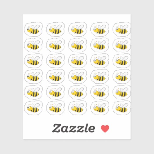 Sticker Bumble Bee (Feuille)