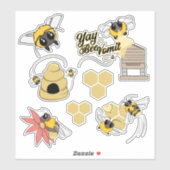 Sticker Bumble Bee (Feuille)