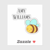 Sticker Bumble bee personnalisée (Feuille)