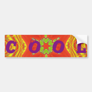 Sticker Bumper  Cool autootje Sjabloon