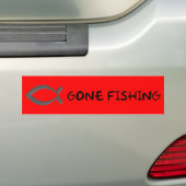 STICKER BUMPER DE JÉSUS AMUSANT DE PÊCHE (En voiture)