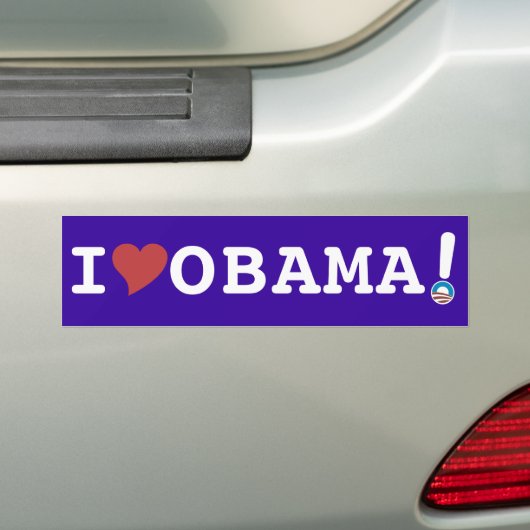 STICKER BUMPER OBAMA (En voiture)