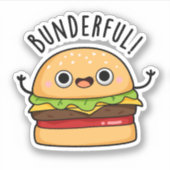 Sticker Bunderny Burger Bun Pun (Devant)
