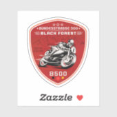 Sticker bundesstrasse 500, black forest german way b500 (Feuille)