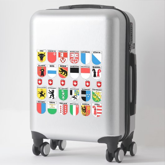 Sticker Bundle Cantons de Suisse (Sur valise)