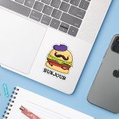 Sticker Bunjour Funny Burger Français Bun Pun (Ordinateur portable avec iPhone)