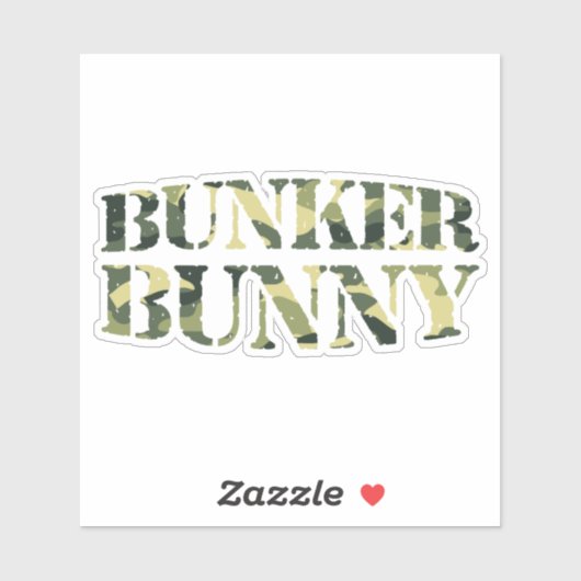 STICKER BUNKER BUNNY CAMO / CAMOUFLAGE (Feuille)