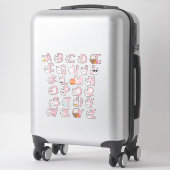 STICKER BUNNIES ALPHABET (Sur valise)