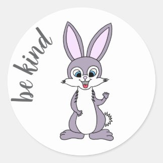 Sticker Bunny "Be Kind"