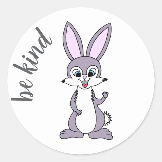 Sticker Bunny "Be Kind" (Devant)