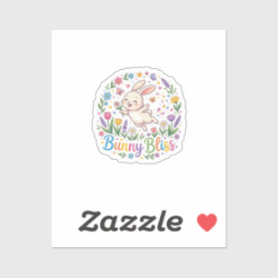 Sticker Bunny Bliss T-Shirt pour amateur de lapins migno